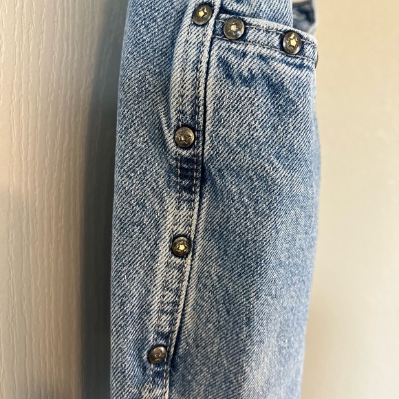 Vintage Rocky Mountain Jeans with stars on the seams Size 26 - Picture 3 of 9